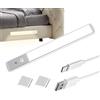 Generico da banco a LED - Striscia luminosa magnetica wireless ricaricabile, Lampada per armadio con sensore di movimento | Scaffale da cucina Corridoio Parete Scrivania Camera da Soggiorno Ar