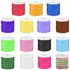 EBOBBY 1mm filo di nylon per braccialetti, 15 colori, 25 m/colori, filo di nylon, filo di raso cinese, filo di raso, per collana di perline, creazione di gioielli, macramè, kumihimo