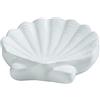 ohihuw Portasapone a conchiglia, vassoio per gioielli a forma di stella marina, porta sapone in ceramica per bagno, vasca, lavello della cucina e spazi per vanità (conchiglia)