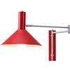 RXPVUXE Bauhaus Sconces Applique da parete con braccio oscillante Lampada da parete industriale cromata regolabile accanto alla luce di lettura Apparecchio di illuminazione da parete moderno flessibil