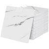 Bcuuozeeing 24 Pezzi Adesivi per Piastrelle Effetto Pietra Bianco - 30x30cm Piastrelle Autoadesive, Peel and Stick, Adesivi per Piastrelle per Pannelli Murali per Bagno Camera da Letto Soggiorno