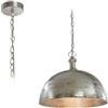 LOBERON Kandi Lampada a sospensione - Robusto alluminio fuso - Bella superficie strutturata, argento