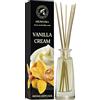 AROMATIKA trust the power of nature Diffusore di Aromi Crema alla Vaniglia 100ml - Diffusore a Bastoncini - Fragranza per Ambienti - Deodorante per Ambienti - Diffusore Profumato alla Crema alla Vaniglia - Regalo per Natale