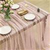 Artoid Mode Tovaglia rettangolare in garza e tulle, 150 x 213 cm, con paillettes dorate, decorazione per cucina, vacanze, feste