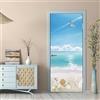 igyhuij 3D Adesivi per Porte Interne Vista Sul Mare Adesivo Porta Spiaggia Carta Parati Autoadesiva Arte Sticker Camera Letto Soggiorno Decorazione Parete Poster Murale 77x200 cm m.5159