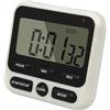 QUMOX Ampio timer da cucina digitale LCD con conto alla rovescia, sveglia, 24 ore, magnetico (Nero)