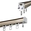 LIYI929GP Binario Tenda Soffitto Bastoni E Binari Per Tende, Alluminio Resistente, Montaggio A Soffitto O A Parete, Bianco Nero 1-6m Scorrevole Balcone Home Decor Accessori, Divisorio, Muto Scivolo Liscio
