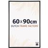 Dutch Frame Factory - Cornice 60x90 cm - Nero Lucente - Cornice per foto in Metallo con vetro plastico Antiriflesso - Cornice portafoto 60x90 cm - Kampen