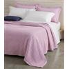 Mahome Copriletto Nido d'Ape Matrimoniale in 100% Puro Cotone di Alta Qualità 260x260 cm, Coperta Estiva Primaverile Leggera e Traspirante, Tinta Unita Elegante Morbido (Rosa Pastello)
