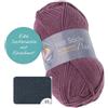 Gründl Lana Hot Socks Pearl Uni 4 Fili - Filato per Calze - Morbida e Delicata sulla Pelle - 75% Lana Vergine, 20% Poliammide, 5% Cashmere - 1 Gomitolo da 50g/200m - Ferri 2,5-3 - Antracite