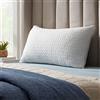 LUCID 40 x 80 cm Cuscino ibrido di fiocchi di memory foam e microfibra, Riempimento regolabile e rimovibile, Fodera lavabile e con cerniera, Per chi dorme su un lato, supino o prono