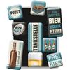 Nostalgic-Art Magnet Set Tankstelle Bier