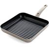 Cookware GreenPan Cambridge Padella Grill Quadrata in Ceramica Antiaderente da 28 cm, senza PFAS, a Induzione, Lavabile in Lavastoviglie, Adatta al Forno, Bronzo