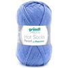 Gründl Lana Hot Socks Pearl Uni 4 Fili - Filato per Calze - Morbida e Delicata sulla Pelle - 75% Lana Vergine, 20% Poliammide, 5% Cashmere - 1 Gomitolo da 50g/200m - Ferri 2,5-3 - Fiordaliso