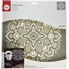 Rayher stencil mandala 30,5 x 30,5 cm, dimensione del motivo ca. 26.5cm, in poliestere tagliato a laser, flessibile, riutilizzabile, per pittura, mobili, pareti, 38969000