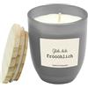 Gedalabels Candela in barattolo 100% cera di soia 7 x 8 cm (bagliore allegro, grigio)