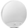 Maclean MCE357 W Lampada Moderna LED con Rilevatore di Movimento a Infrarossi, 10W, IP44, Bianco Naturale per Esterno (4000K), 900lm, Diametro 25 cm, Bianco