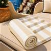 PETTI Artigiani Italiani - Telo Mare Microfibra, Asciugamano Mare o Piscina, Telo per Lettino Spiaggia, Grande 90x180 cm, Righe Bianco Beige