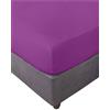Miracle Home. Lenzuolo con angoli 100% microfibra garzata, regolabile, elastico e antipeeling. 180X200. Letto 180. Viola