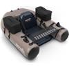 Serenelife Barca da Pesca, Barca Gonfiabile, Belly Boat Portatile, Galleggianti da Pesca con Sedile e Schienale Regolabili, Pompa Manuale, Borsa, Kit di Riparazione, Portata 100 kg