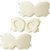 ZEMINRI 3 Pezzi Mascherina per Dormire 3D Farfalla Maschera Occhi con Memory Foam Maschera Notte per Dormire Morbido e Confortevole Copri Occhi Sleep Mask per Uomo e Donna per Viaggio e Casa (Beige)