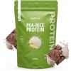 Nutri + Pea Rice Proteine in Polvere Vegane senza Soia - Chocolate Brownie | Proteina di Riso + Piselli - senza Glutine, Lattosio - 1000 g - ipoallergenico - ottima Digeribilità e Solubilità