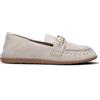 MOU Mocassino donna bianco in suede