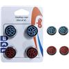 Generico Impugnature in morbido silicone joystick del per Steam Controller 2 Copri-joystick antiscivolo Impugnature di ricambio per il comfort durante il gioco, Rosso+Blu