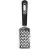 Fackelmann PRO - Grattugia manuale multifunzione, grattugia per parmigiano, grattugia e grattugia per alimenti e grattugia, testa in acciaio inox, manico in TPR, 25 x 5,8 x 2,3 cm, nero e grigio