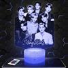 Lampephoto.fr - Lampada 3D Stray K, Deco Camera da Ragazza Lampada 3D Stray K oggetto K-Pop Corea Pop Coreana Idea Regalo Decorazione Luce Notturna Tattile, Deco Regalo Adolescente Originale TOP