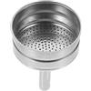 TOMETURE Filtro Caffè in Acciaio Inox per Moka, 1 Pezzo Argento | Accessorio Riutilizzabile, per Caffetteria e Preparazione su Piano Cottura, Acciaio Alimentare