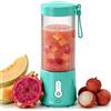 BORDEAG Frullatore Portatile,Smoothie Maker,mini per Smoothie,Mini Mixer Per Smoothies Bicchiere,Liquatrice,mixer multifunzione senza fili, spremiagrumi USB per palestra, ufficio, campeggio, 450 ml