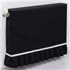 JINGSHIQIAOPL Copritermosifone per La Casa, Parapolvere in Tessuto Misto con Aperture Laterali e Lacci, Copri Termosifone Stoffa Lavabile In Lavatrice, da 40 cm a 260 cm(Black,40cm/16in)
