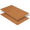 Astra Zerbino antiscivolo per esterni - Tappeto antisporco resistente alle intemperie - Tappeto per porta d'ingresso - Set di 2 40 x 60 cm - casella marrone
