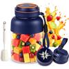 Generico Portable Wireless Juicer Cup,Wireless Juicer Cup,USB Rechargeable Fresh Juice Personal Blender for Fruits & Vegetables (Blue-1300ML)