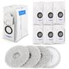 YHX-OU 6 PCS Sacchetti per la polvere per Ecovacs T30S Combo / T30S Combo Complete 3L Sacchetti di Ricambio per la Polvere per Ecovacs X2 Combo Robot Aspirapolvere Accessorio + 4 Panni Mocio