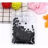 INTIREE 3mm 4mm 5mm 6mm Cristallo di Vetro Rotondo Cucire Strass con 1 Foro Centrale Cucire Pietra-Nero,3mm 1440pz