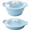 zeroupshop Cestello per cottura a vapore in silicone per microonde per una preparazione sana dei pasti al vapore più ingredienti contemporaneamente senza mescolare sapori o consistenze (azzurro)