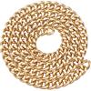 PH PandaHall PandaHall Catene a maglia barbazzale in alluminio da 16,5 x 13 x 3,5 mm per la creazione di gioielli