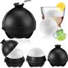 APKOL Ghiaccio Stampo Sfera, Set di 4 Star Wars Stampo Per Ghiaccio Silicone Senza BPA con Coperchio a Imbuto, Riutilizzabili per Bevande Fredde,Whisky,Cocktail