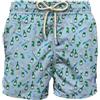 Saint Barth Mc2 Uomo Costume da Bagno Short LIG0003-Happy Sabrage Poliestere Azzurro L