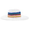 Steve Madden Misha Fedora, Multicolore, Bianco, Taglia Unica Donna