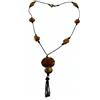 Generic Collana lunga in vetro di Murano - dorata - bigiotteria.