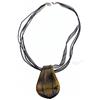 Generic Collana con linguetta multicolore n °7, in vetro di Murano. bigiotteria