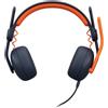 Logitech Zone Learn On-Ear Wired Headset for Learners, USB-A - Cuffie con microfono - on-ear - di ricambio - con cavo - USB-C