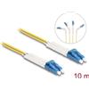 Delock - Cavo di rete - da LC monomodale (M) angolato a LC monomodale (M) angolato - 10,0 m - fibra ottica - duplex -