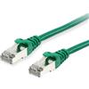 equip - Cavo patch - da RJ-45 (M) a RJ-45 (M) - 50,0 m - S/FTP - CAT 6 - schermato, senza alogeni, stampato, a trefoli - verde