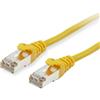 equip - Cavo patch - da RJ-45 (M) a RJ-45 (M) - 50,0m - S/FTP - CAT 6 - schermato, senza alogeni, stampato, a trefoli - giallo