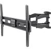 Goobay 4x Goobay 71199 Supporto a parete per TV Basic FULLMOTION (L), nero - supporto per TV da 37 a 80 pollici (94 - 203 cm), max. 45 kg, completamente mobile (girevole e inclinabile)