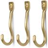 Ferm Living - Set di 3 - Ottone Curvature - Metallo - Ottone massiccio - Designer Trine Andersen